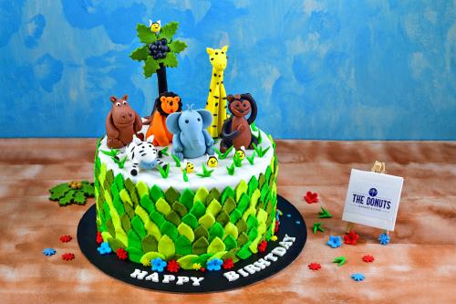 Kids Jungle Theme Cake